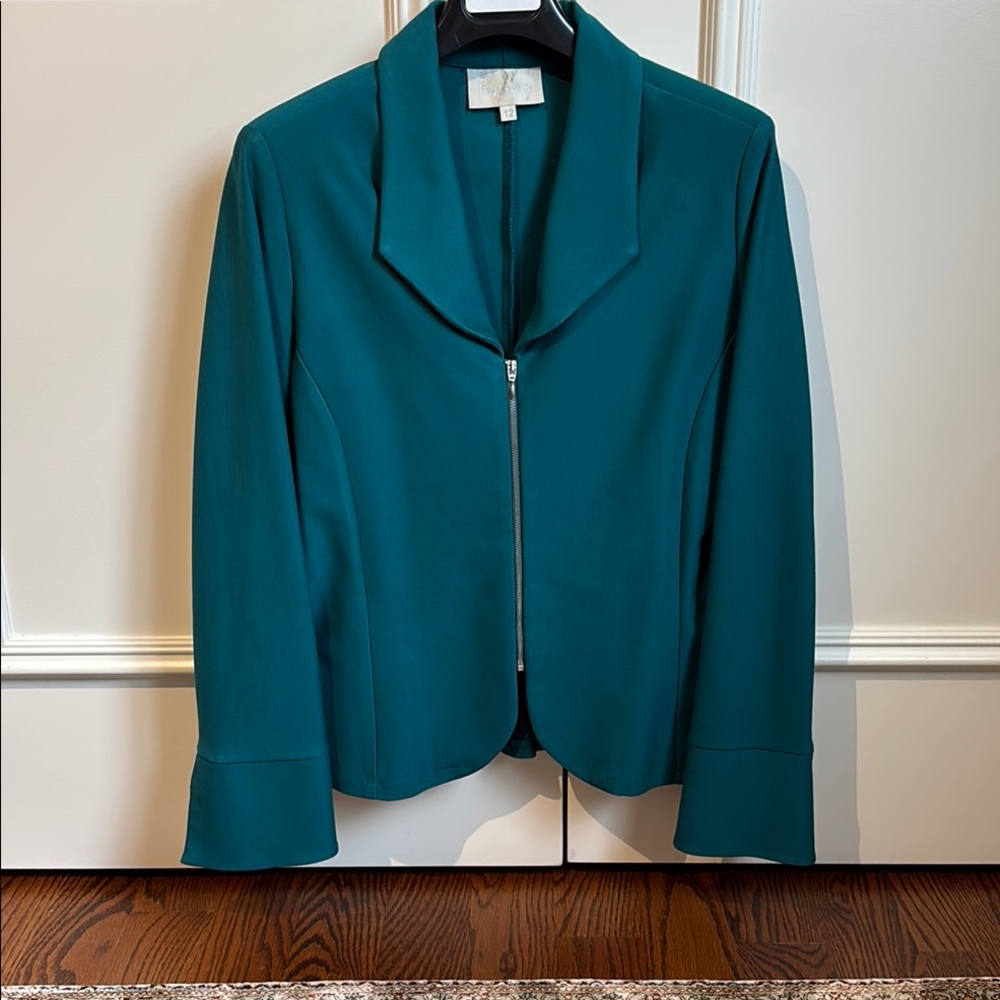 Teal Fitted Blazer (matching dress available separately)